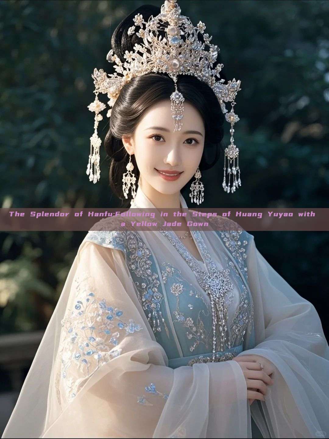 The Splendor of Hanfu:Following in the Steps of Huang Yuyao with a Yellow Jade Gown