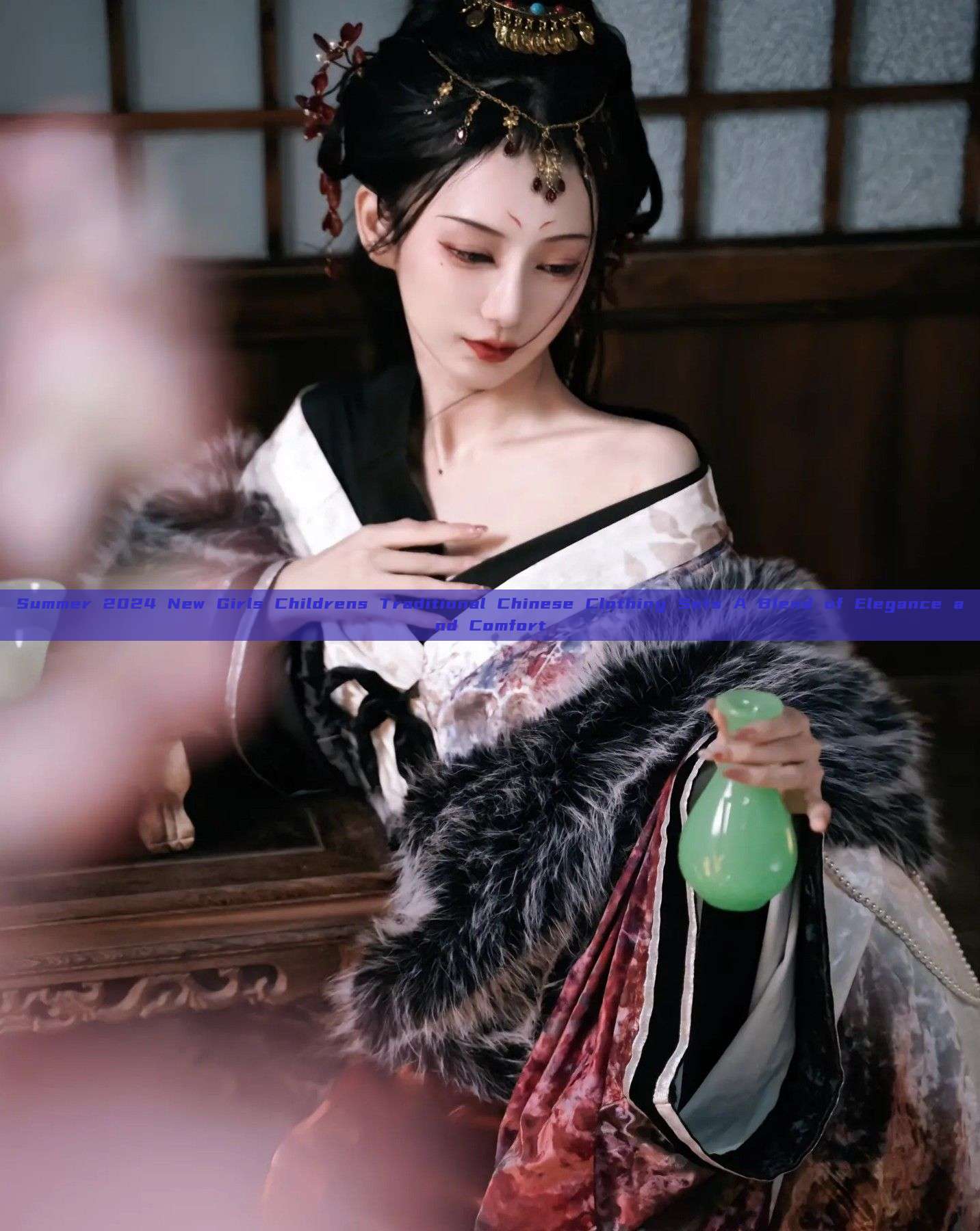 Summer 2024 New Girls Childrens Traditional Chinese Clothing Sets A Blend of Elegance and Comfort