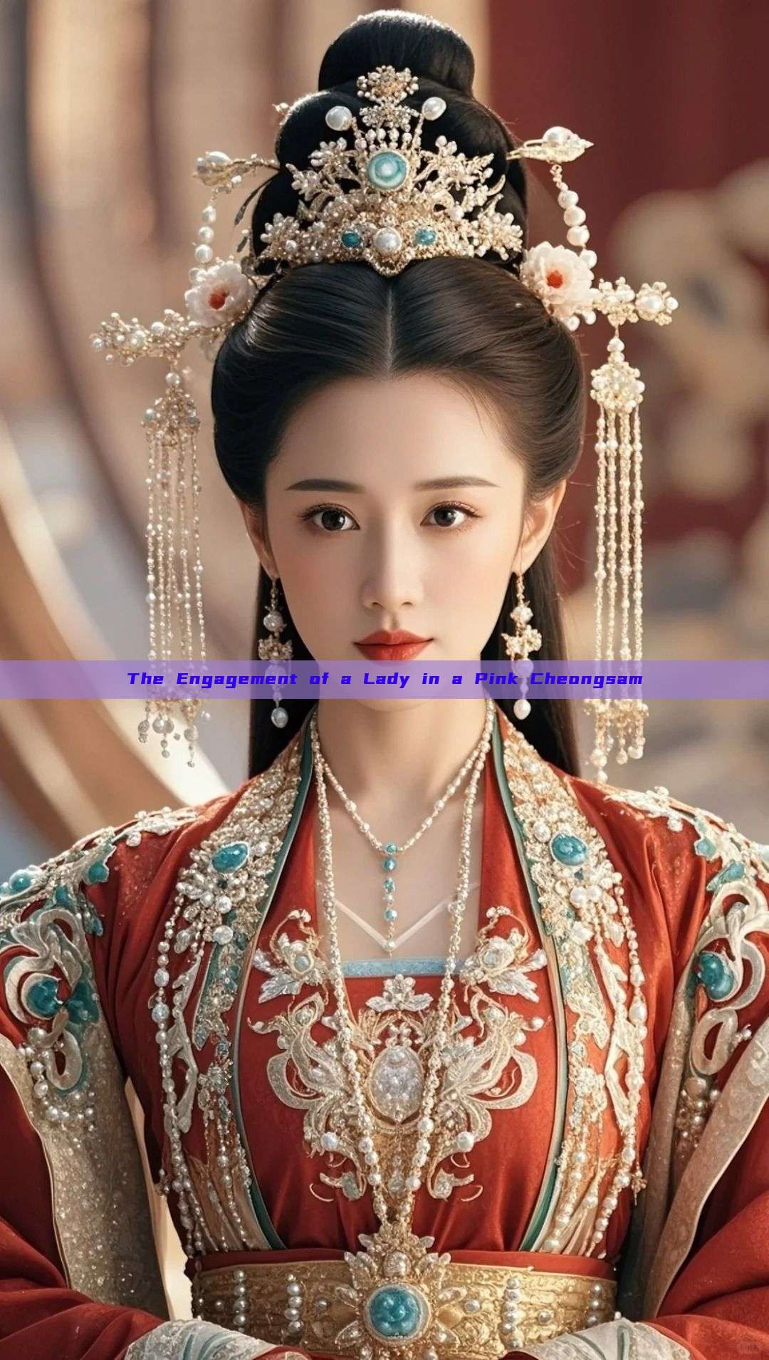 The Engagement of a Lady in a Pink Cheongsam
