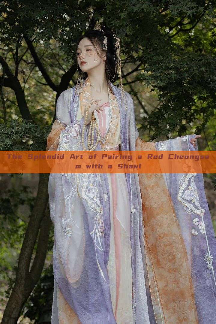 The Splendid Art of Pairing a Red Cheongsam with a Shawl