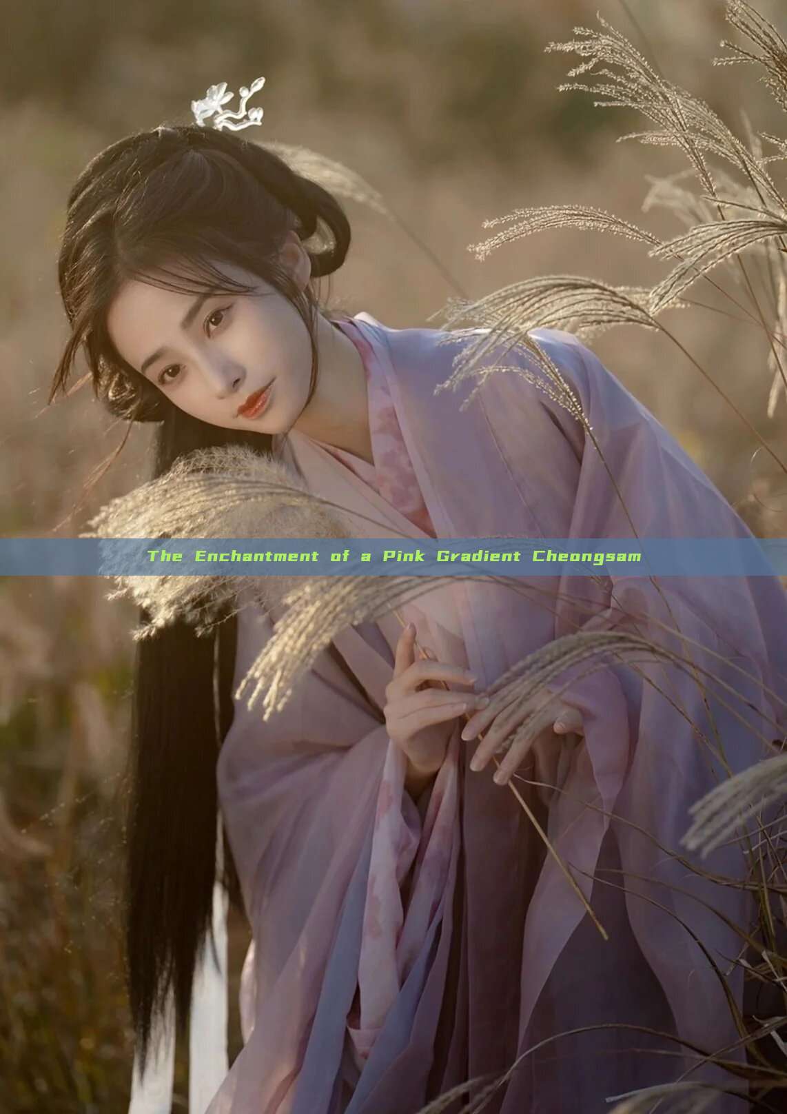 The Enchantment of a Pink Gradient Cheongsam The Enchantment of a Pink Gradient Cheongsam