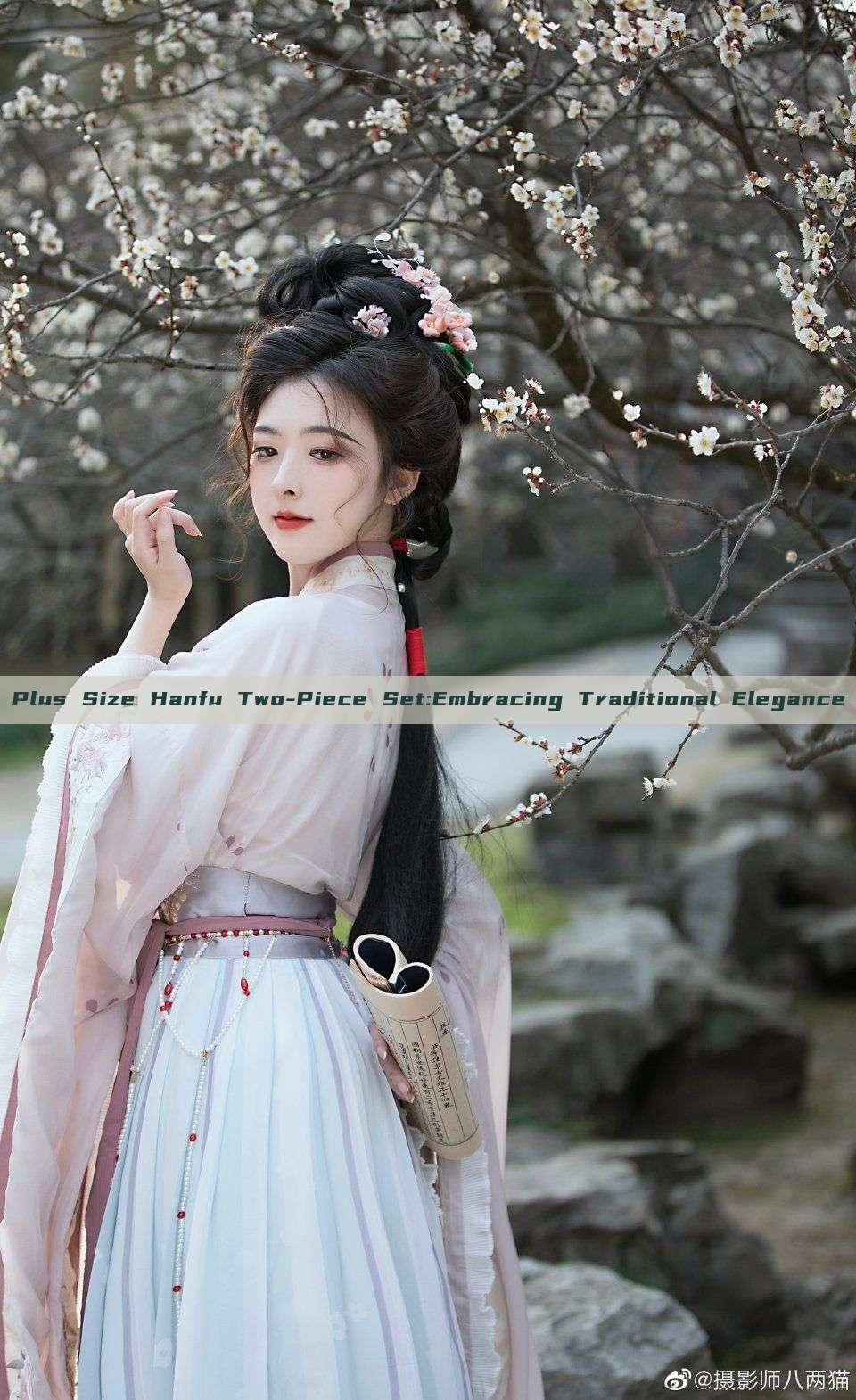 Plus Size Hanfu Two-Piece Set:Embracing Traditional Elegance