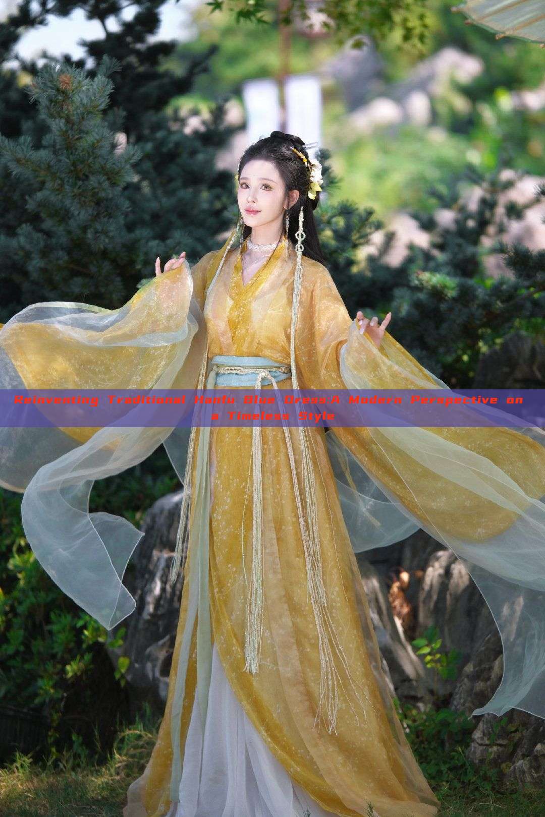 Reinventing Traditional Hanfu Blue Dress:A Modern Perspective on a Timeless Style