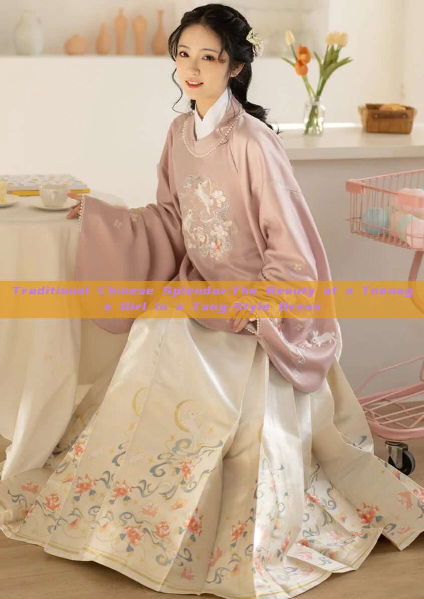 Traditional Chinese Splendor:The Beauty of a Teenage Girl in a Tang-Style Dress