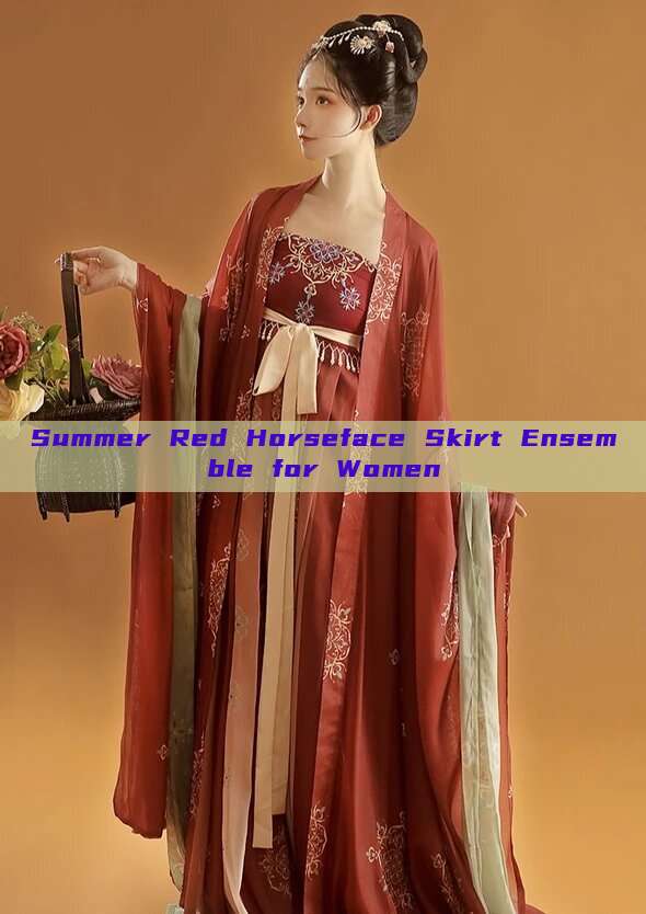 Summer Red Horseface Skirt Ensemble for Women
