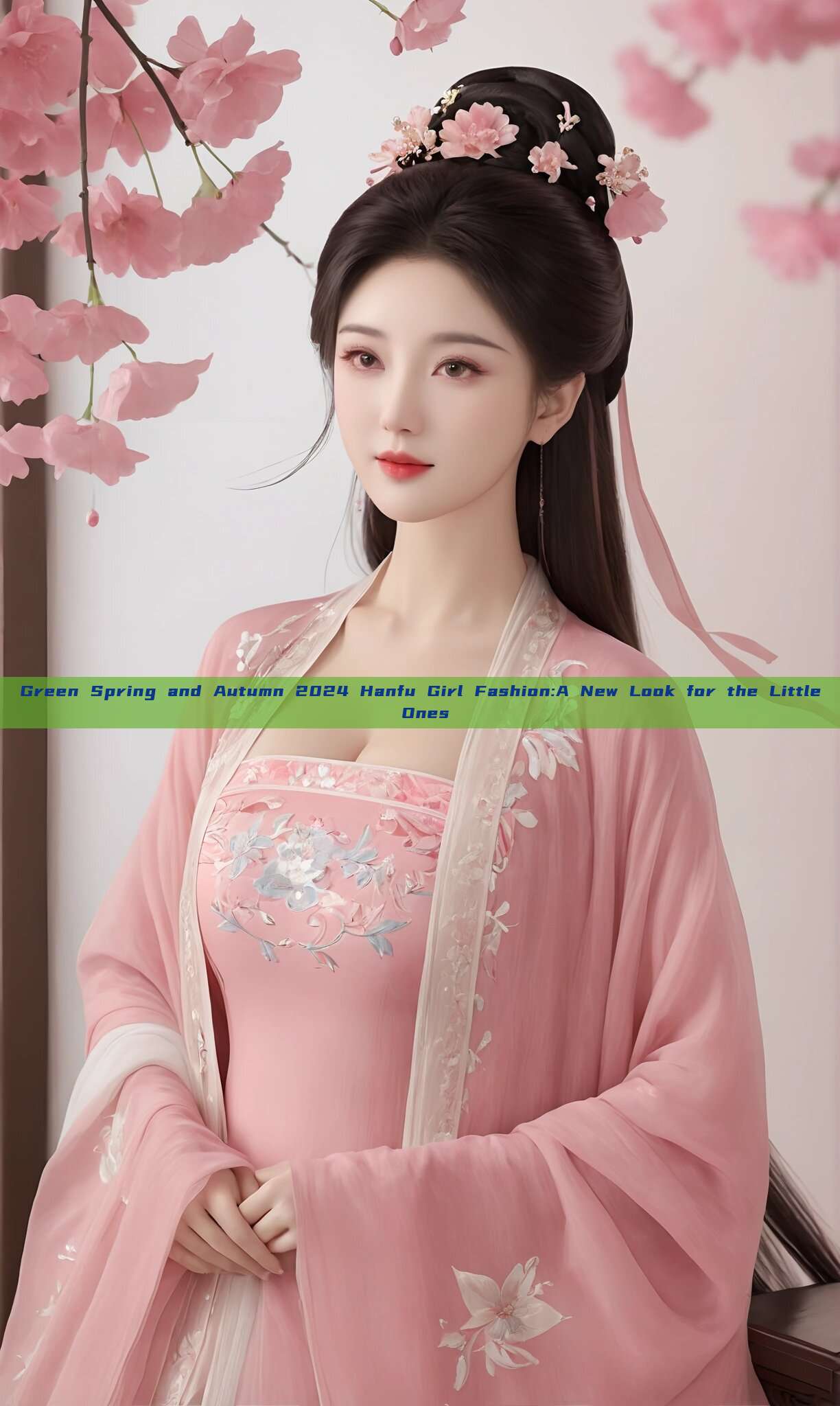 Green Spring and Autumn 2024 Hanfu Girl Fashion:A New Look for the Little Ones