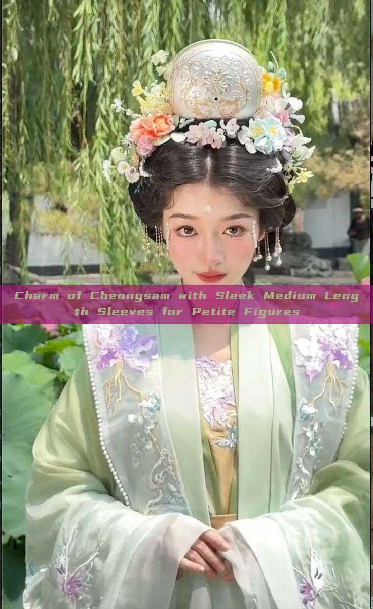 Charm of Cheongsam with Sleek Medium Length Sleeves for Petite Figures