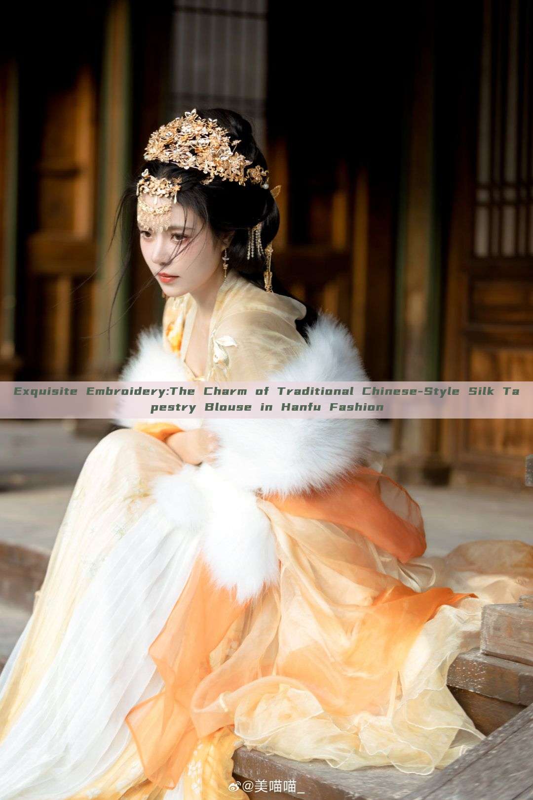 Exquisite Embroidery:The Charm of Traditional Chinese-Style Silk Tapestry Blouse in Hanfu Fashion Exquisite Embroidery:The Charm of Traditional Chinese-Style Silk Tapestry Blouse in Hanfu Fashion