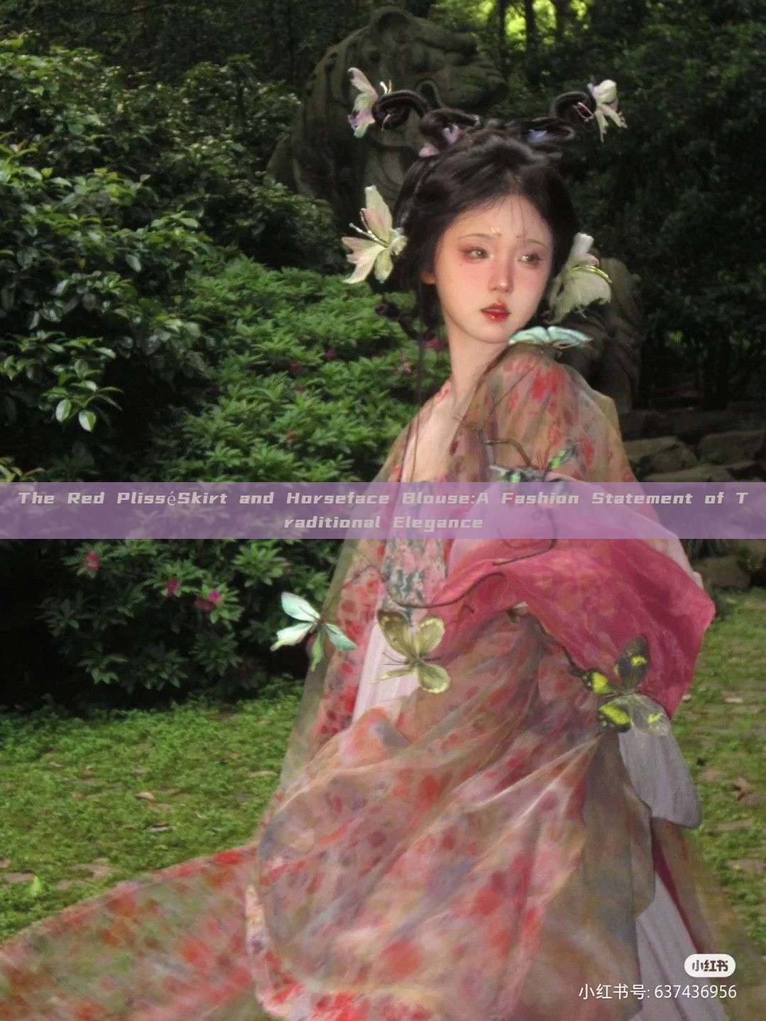 The Red PlisséSkirt and Horseface Blouse:A Fashion Statement of Traditional Elegance The Red PlisséSkirt and Horseface Blouse:A Fashion Statement of Traditional Elegance