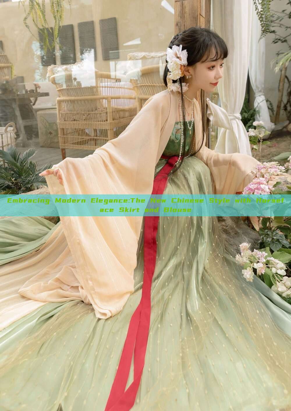 Embracing Modern Elegance:The New Chinese Style with Horseface Skirt and Blouse