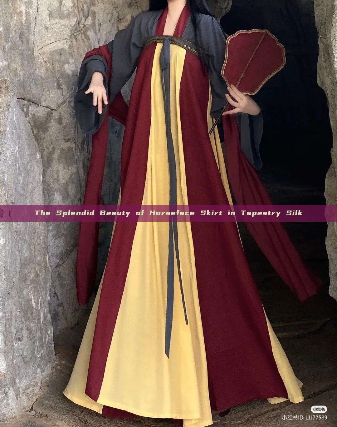 The Splendid Beauty of Horseface Skirt in Tapestry Silk