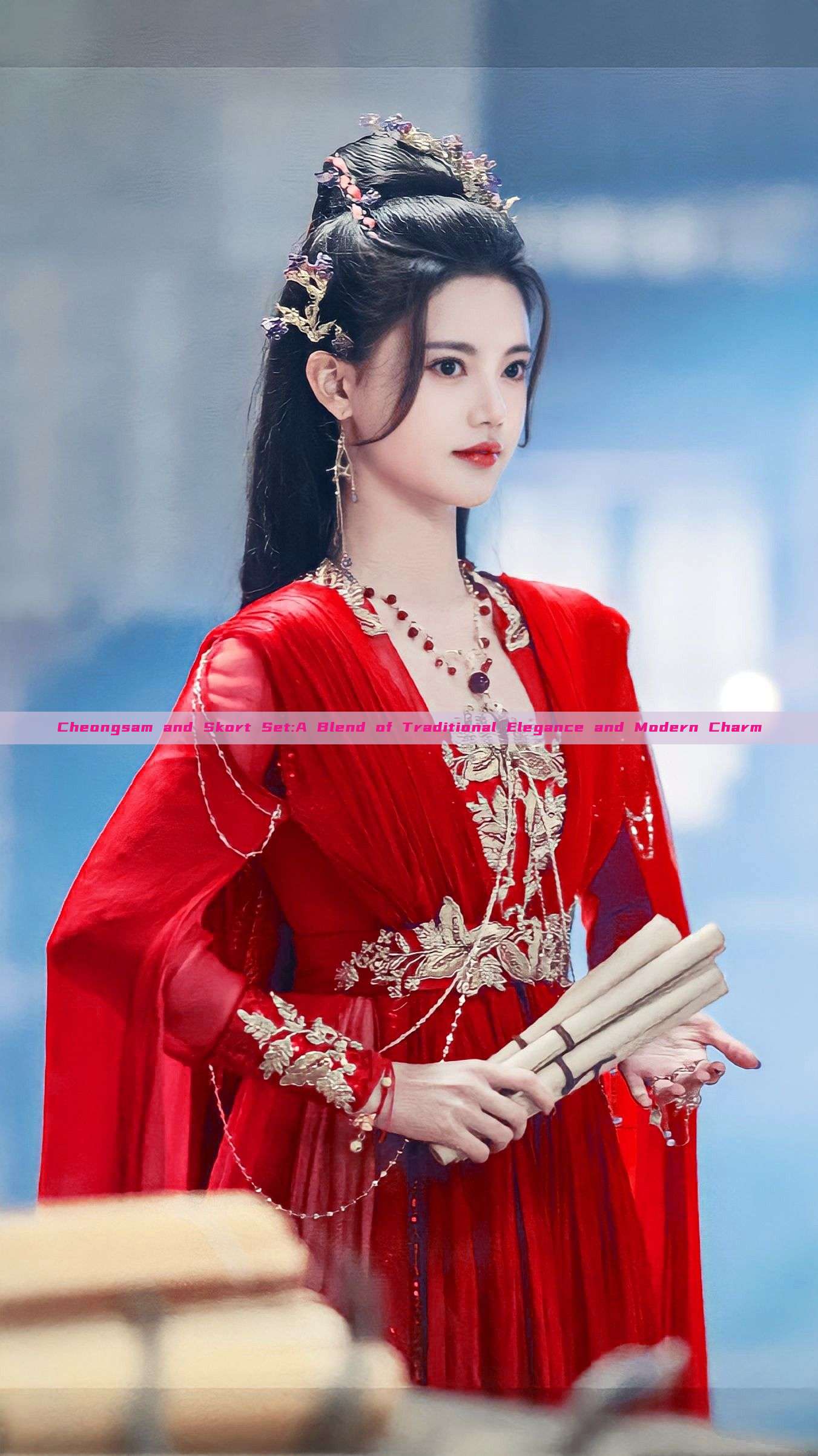 Cheongsam and Skort Set:A Blend of Traditional Elegance and Modern Charm Cheongsam and Skort Set:A Blend of Traditional Elegance and Modern Charm