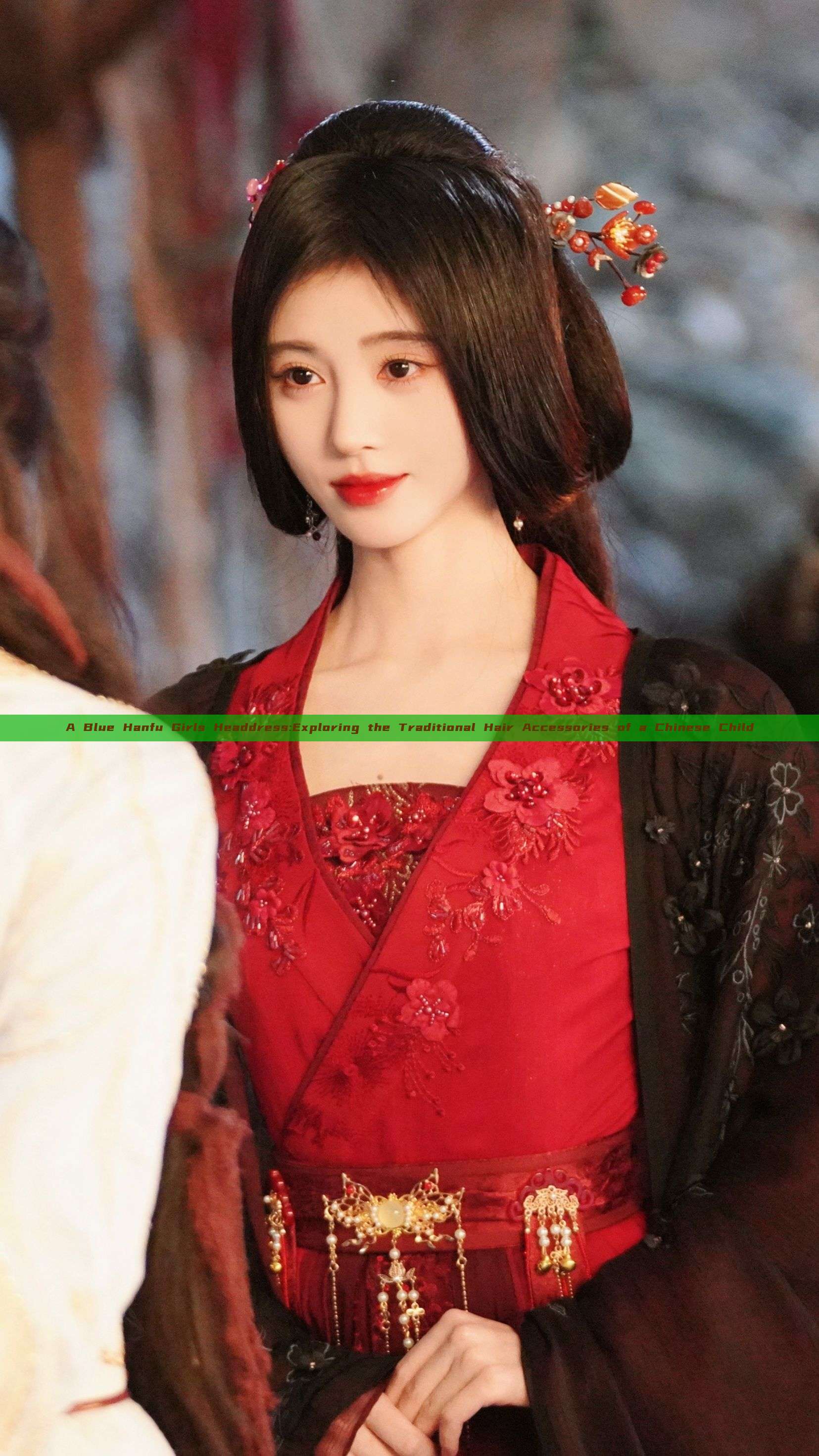 A Blue Hanfu Girls Headdress:Exploring the Traditional Hair Accessories of a Chinese Child A Blue Hanfu Girls Headdress:Exploring the Traditional Hair Accessories of a Chinese Child