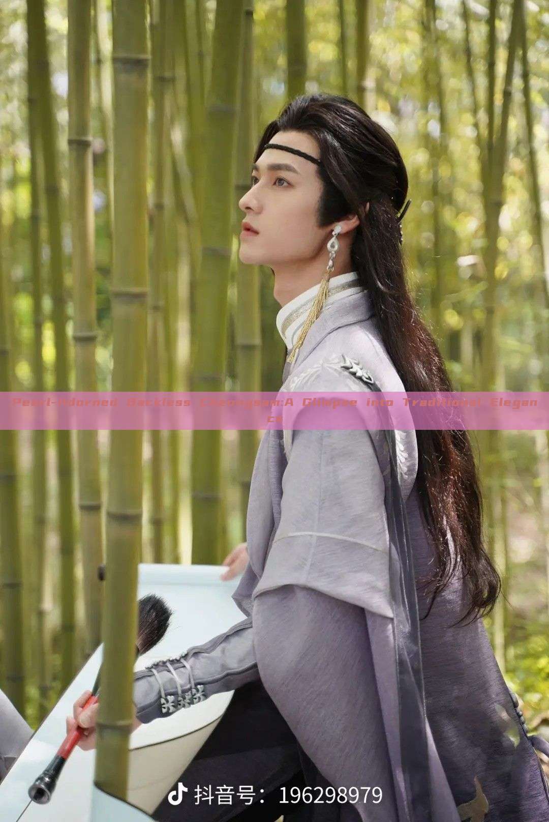 Pearl-Adorned Backless Cheongsam:A Glimpse into Traditional Elegance Pearl-Adorned Backless Cheongsam:A Glimpse into Traditional Elegance