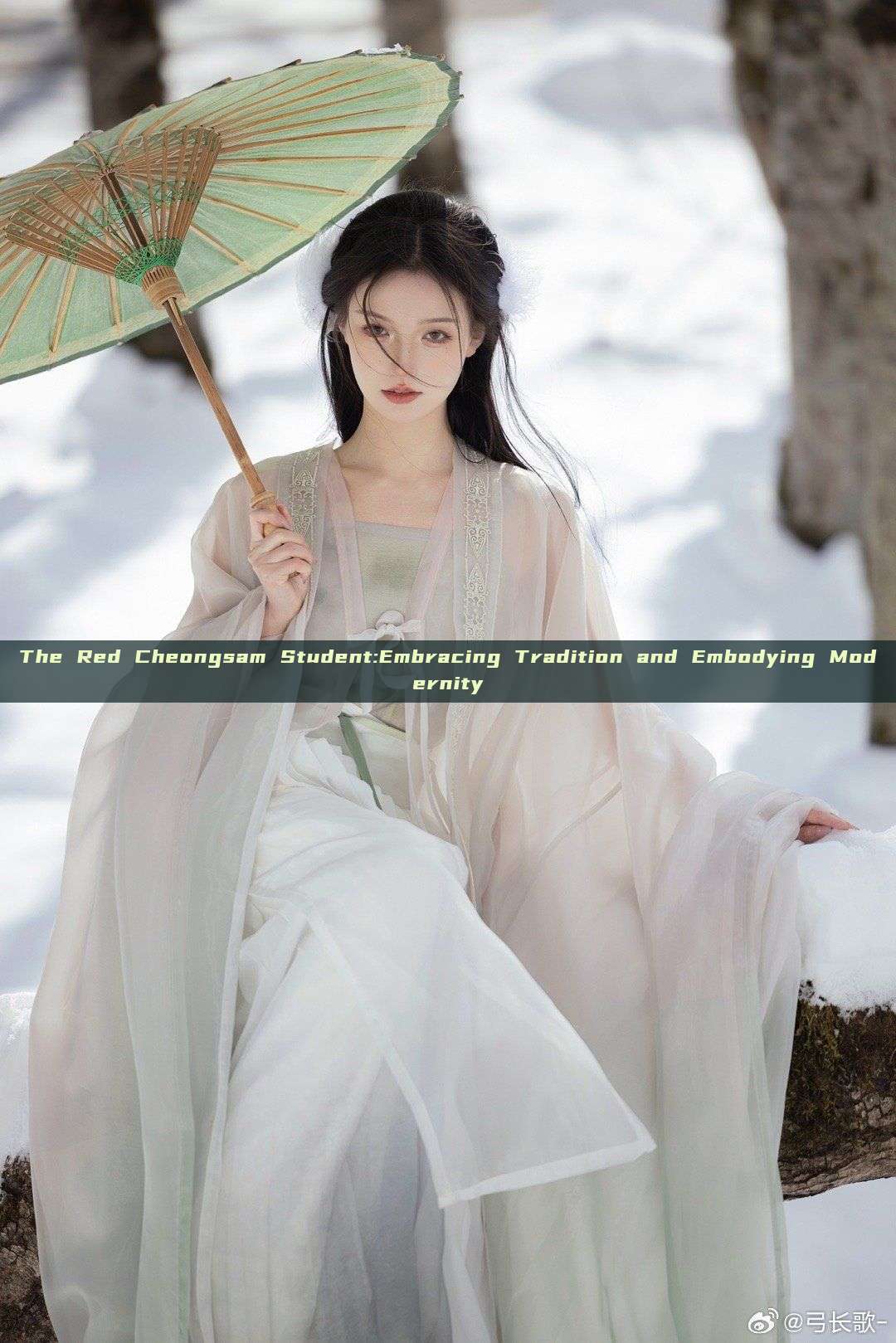 The Red Cheongsam Student:Embracing Tradition and Embodying Modernity