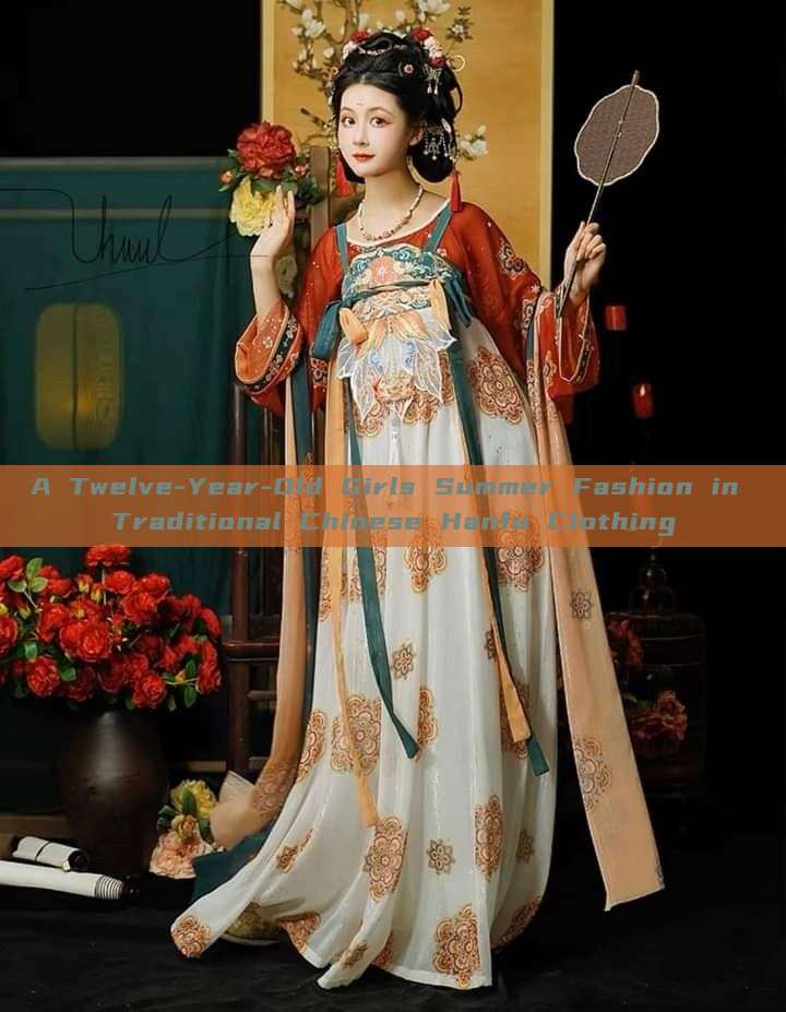 A Twelve-Year-Old Girls Summer Fashion in Traditional Chinese Hanfu Clothing A Twelve-Year-Old Girls Summer Fashion in Traditional Chinese Hanfu Clothing