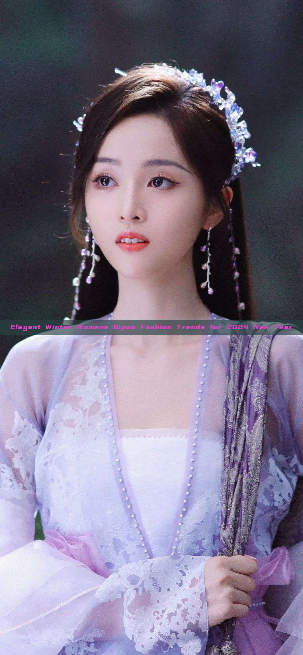 Elegant Winter Womens Qipao Fashion Trends for 2024 New Year Elegant Winter Womens Qipao Fashion Trends for 2024 New Year