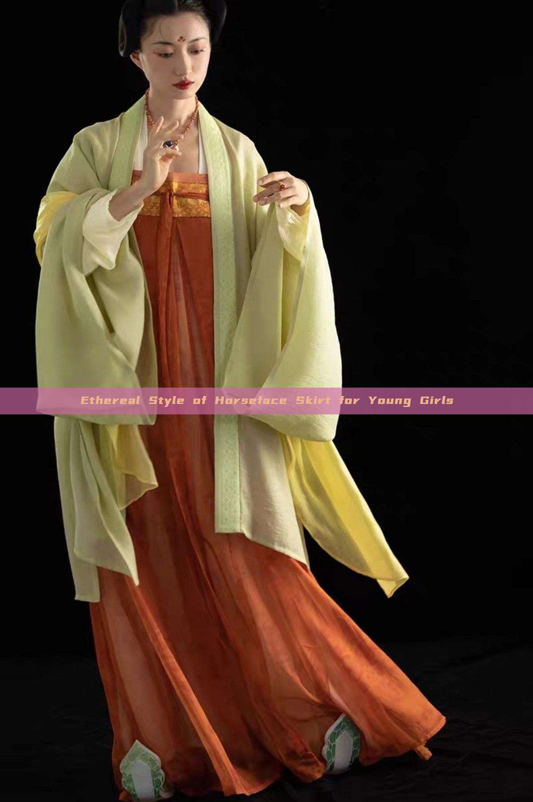 Ethereal Style of Horseface Skirt for Young Girls Ethereal Style of Horseface Skirt for Young Girls