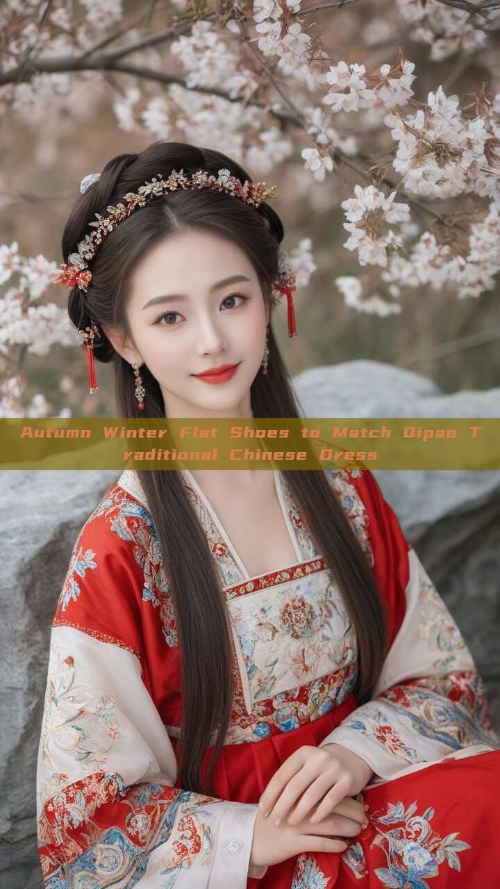 Autumn Winter Flat Shoes to Match Qipao Traditional Chinese Dress