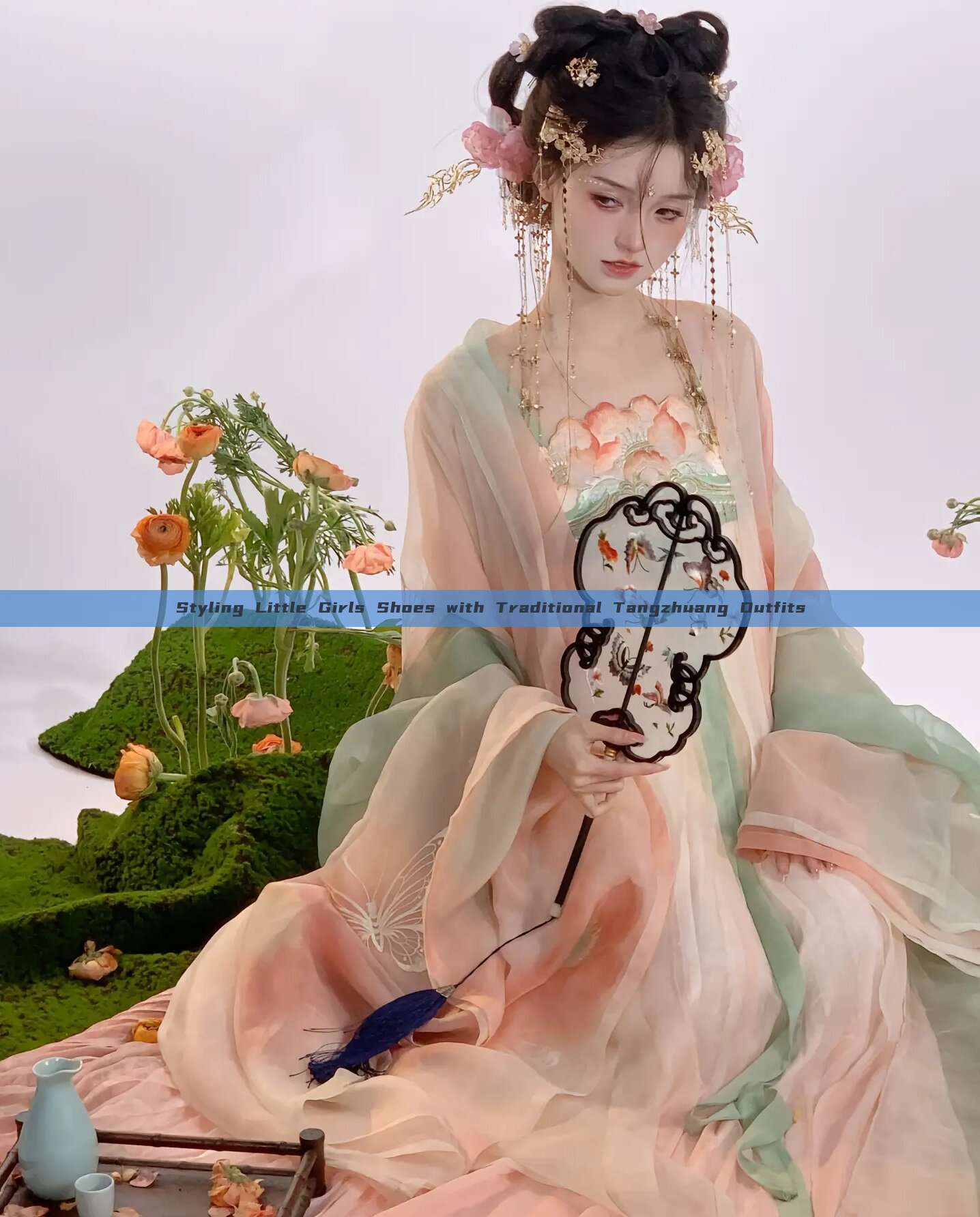 Styling Little Girls Shoes with Traditional Tangzhuang Outfits