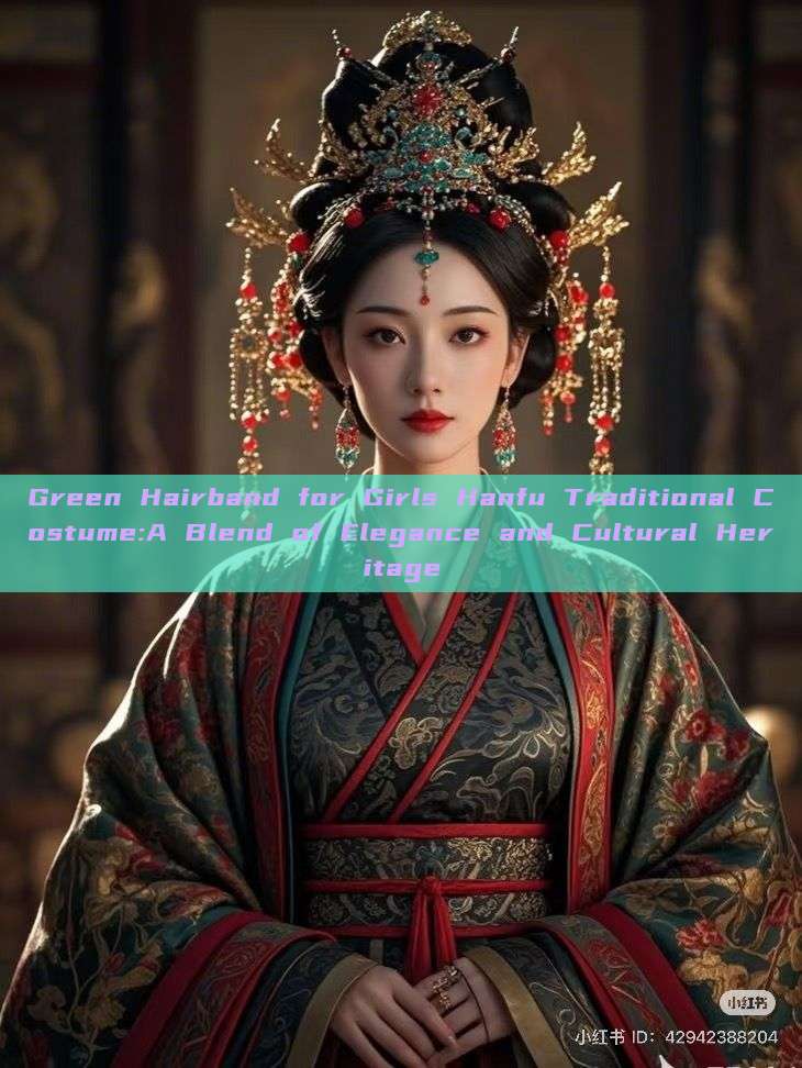 Green Hairband for Girls Hanfu Traditional Costume:A Blend of Elegance and Cultural Heritage