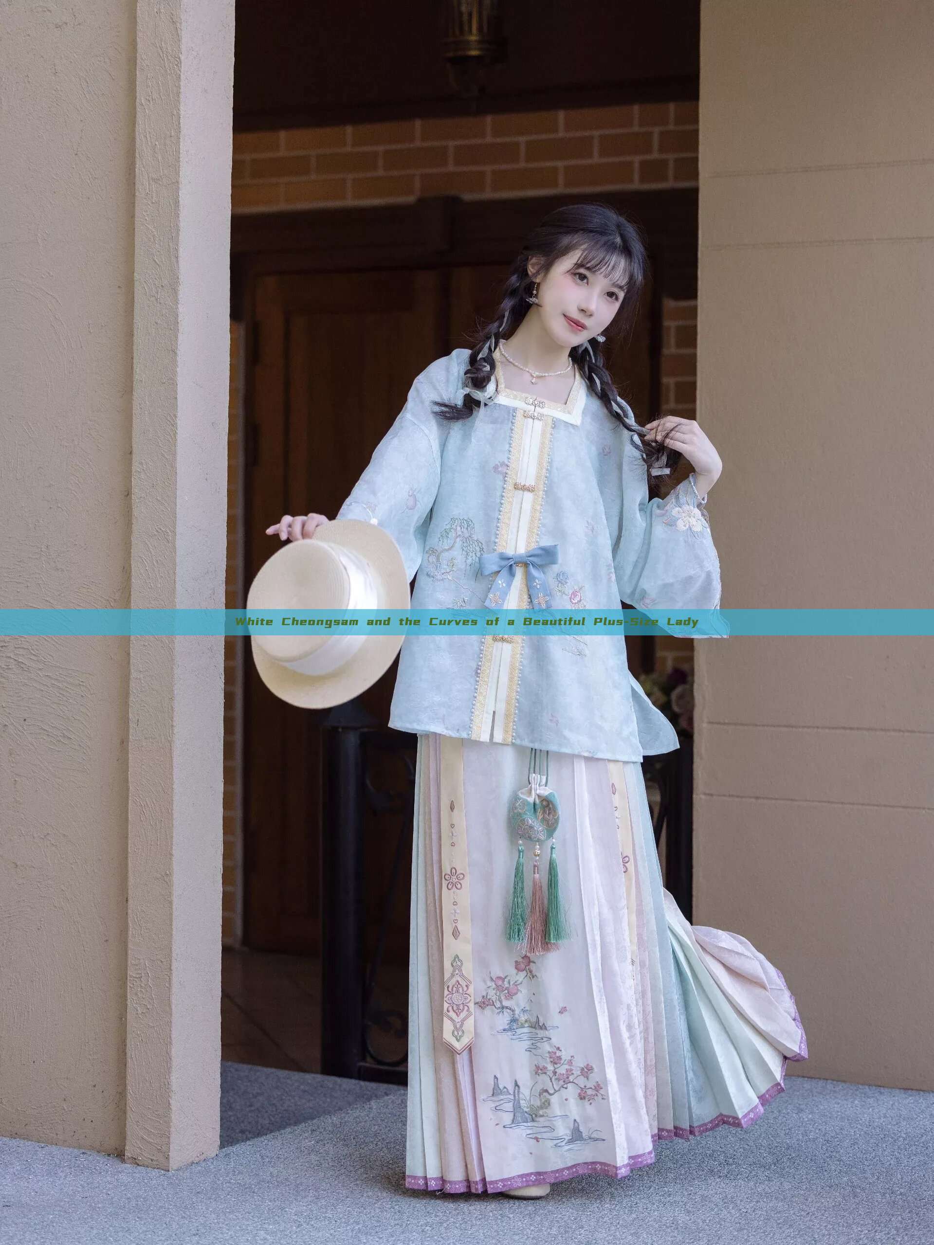 White Cheongsam and the Curves of a Beautiful Plus-Size Lady