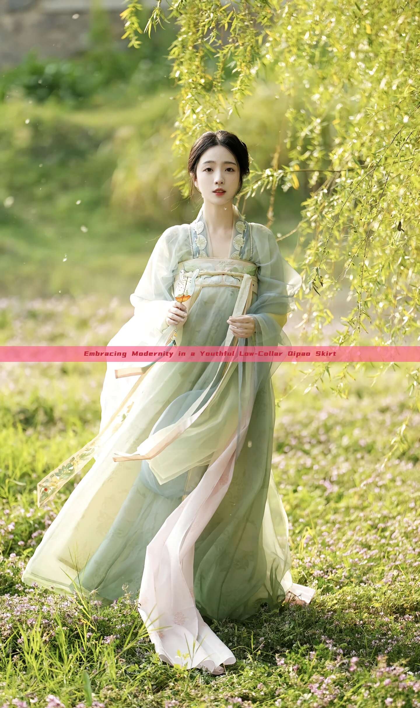 Embracing Modernity in a Youthful Low-Collar Qipao Skirt Embracing Modernity in a Youthful Low-Collar Qipao Skirt