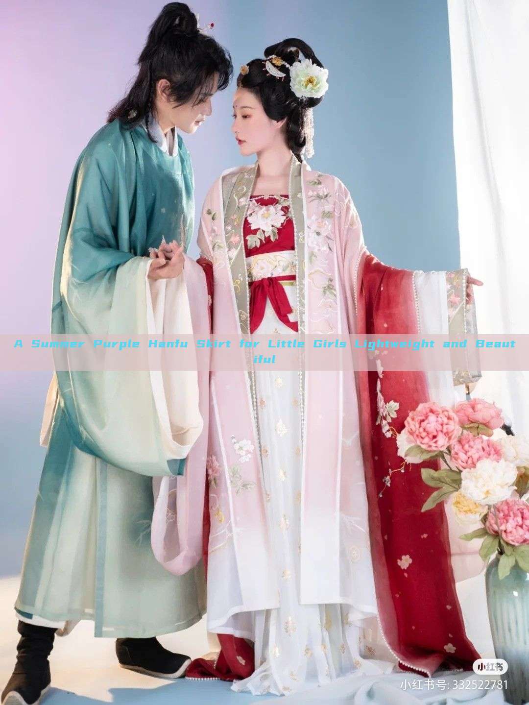 A Summer Purple Hanfu Skirt for Little Girls Lightweight and Beautiful