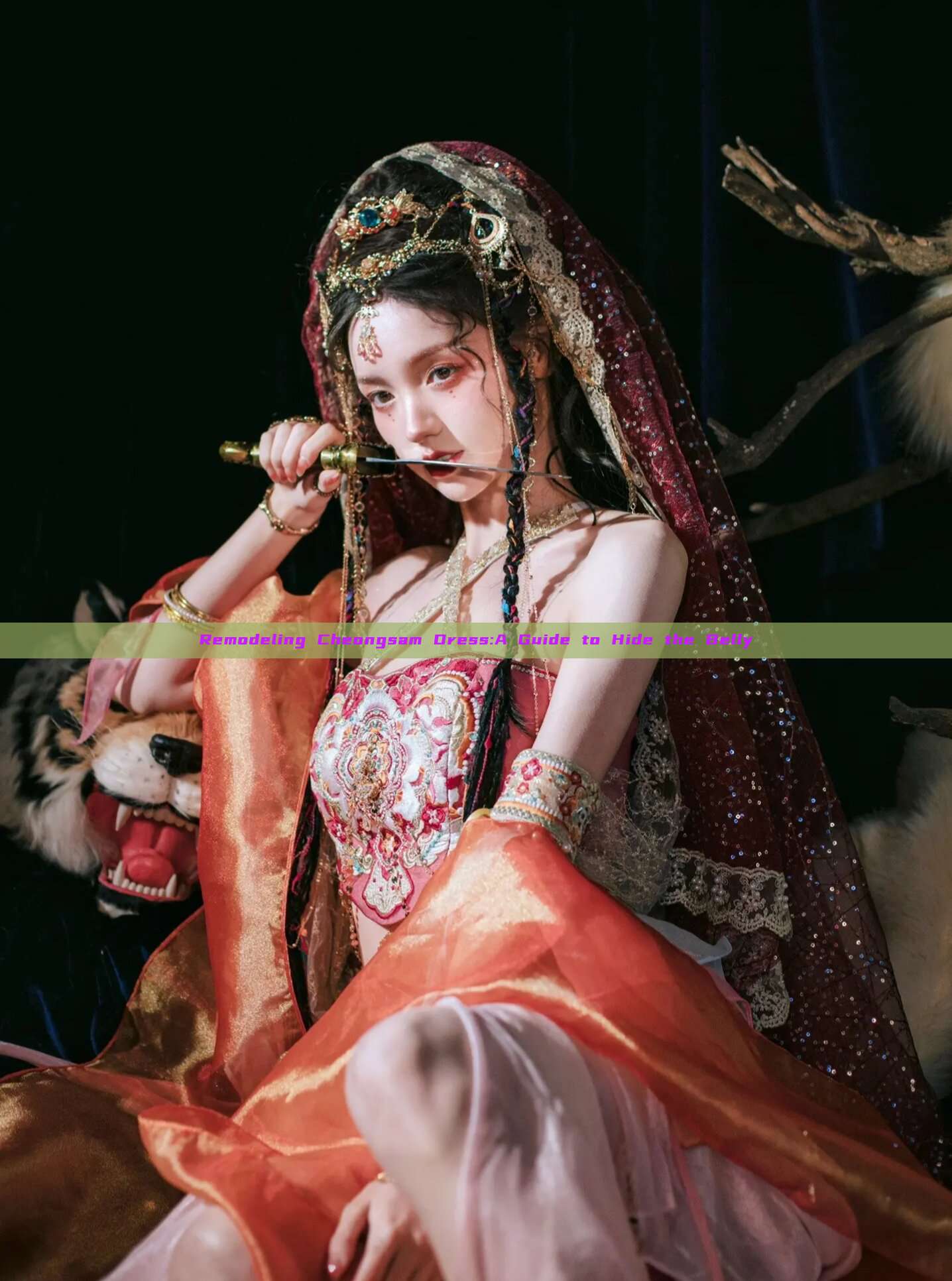 Remodeling Cheongsam Dress:A Guide to Hide the Belly Remodeling Cheongsam Dress:A Guide to Hide the Belly
