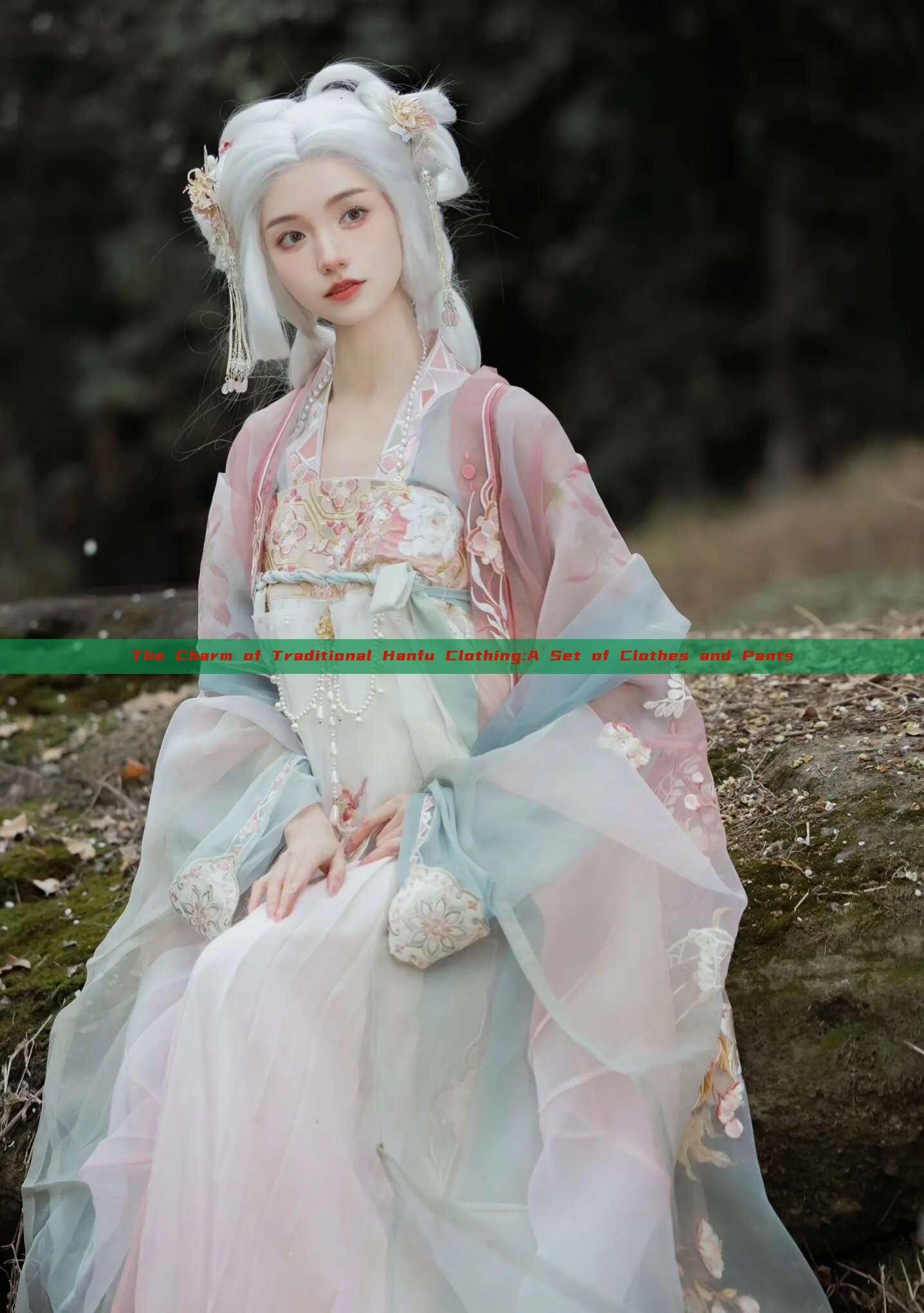The Charm of Traditional Hanfu Clothing:A Set of Clothes and Pants