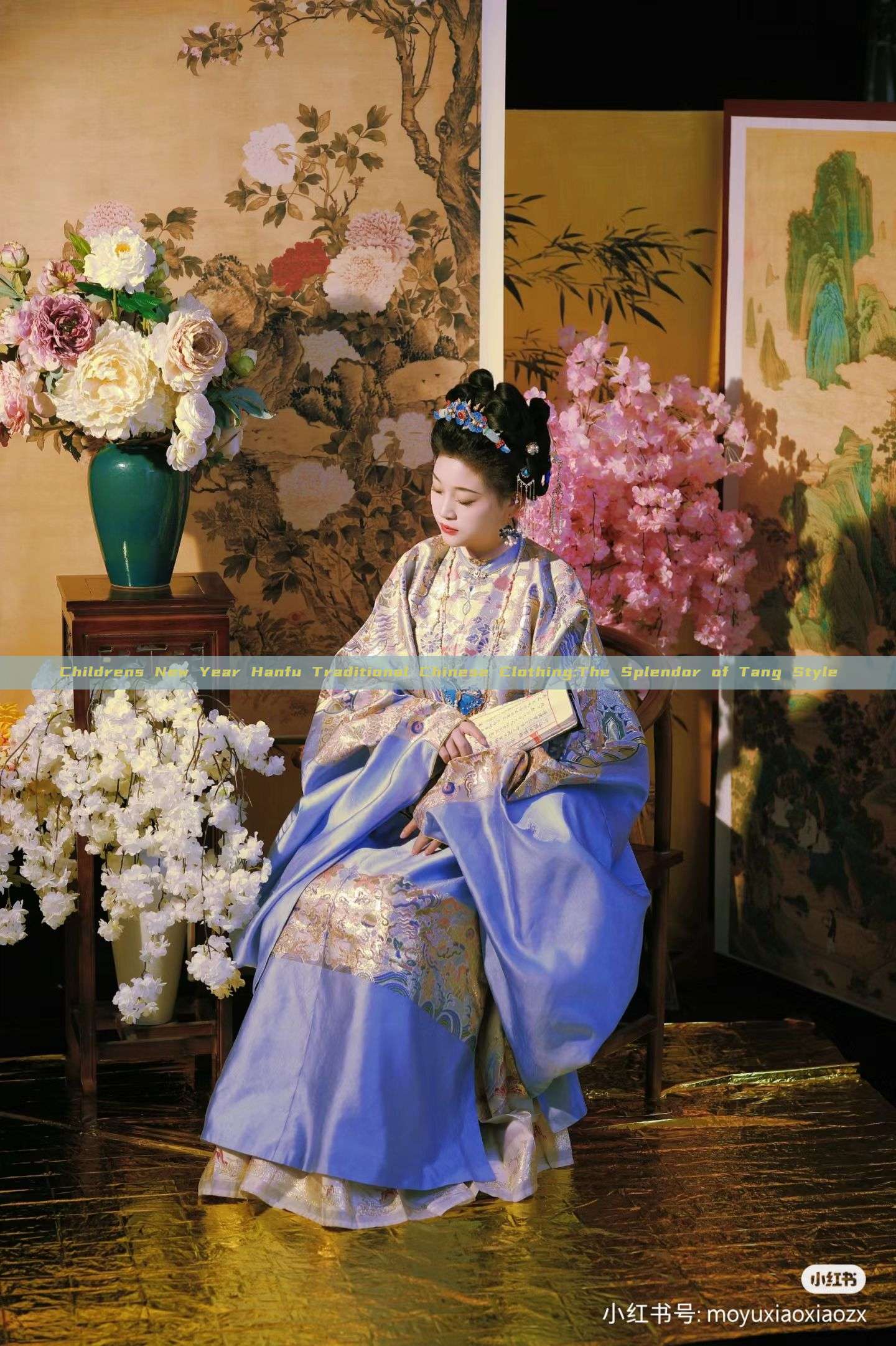 Childrens New Year Hanfu Traditional Chinese Clothing:The Splendor of Tang Style