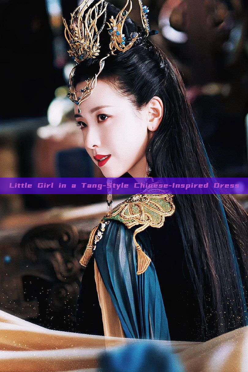 Little Girl in a Tang-Style Chinese-Inspired Dress