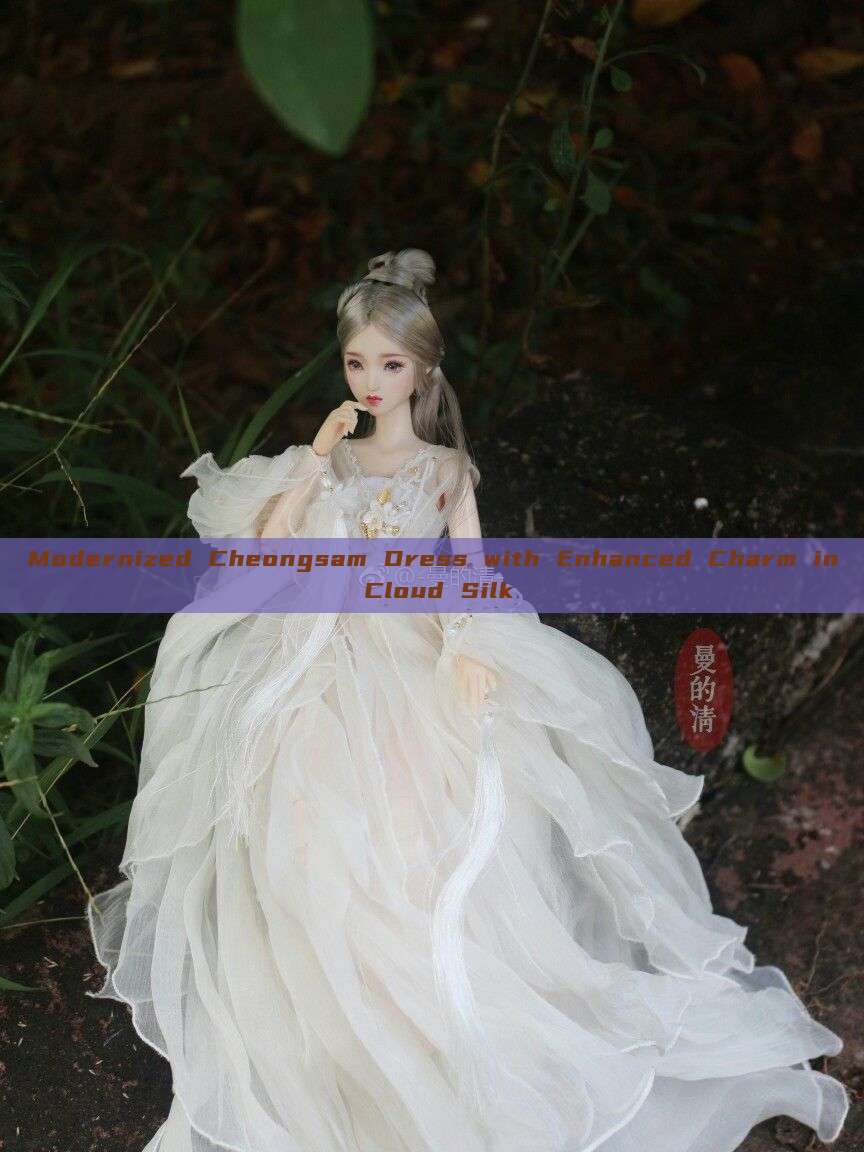 Modernized Cheongsam Dress with Enhanced Charm in Cloud Silk