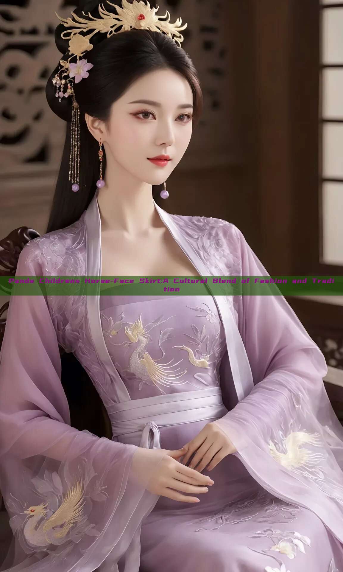 Panda Childrens Horse-Face Skirt:A Cultural Blend of Fashion and Tradition