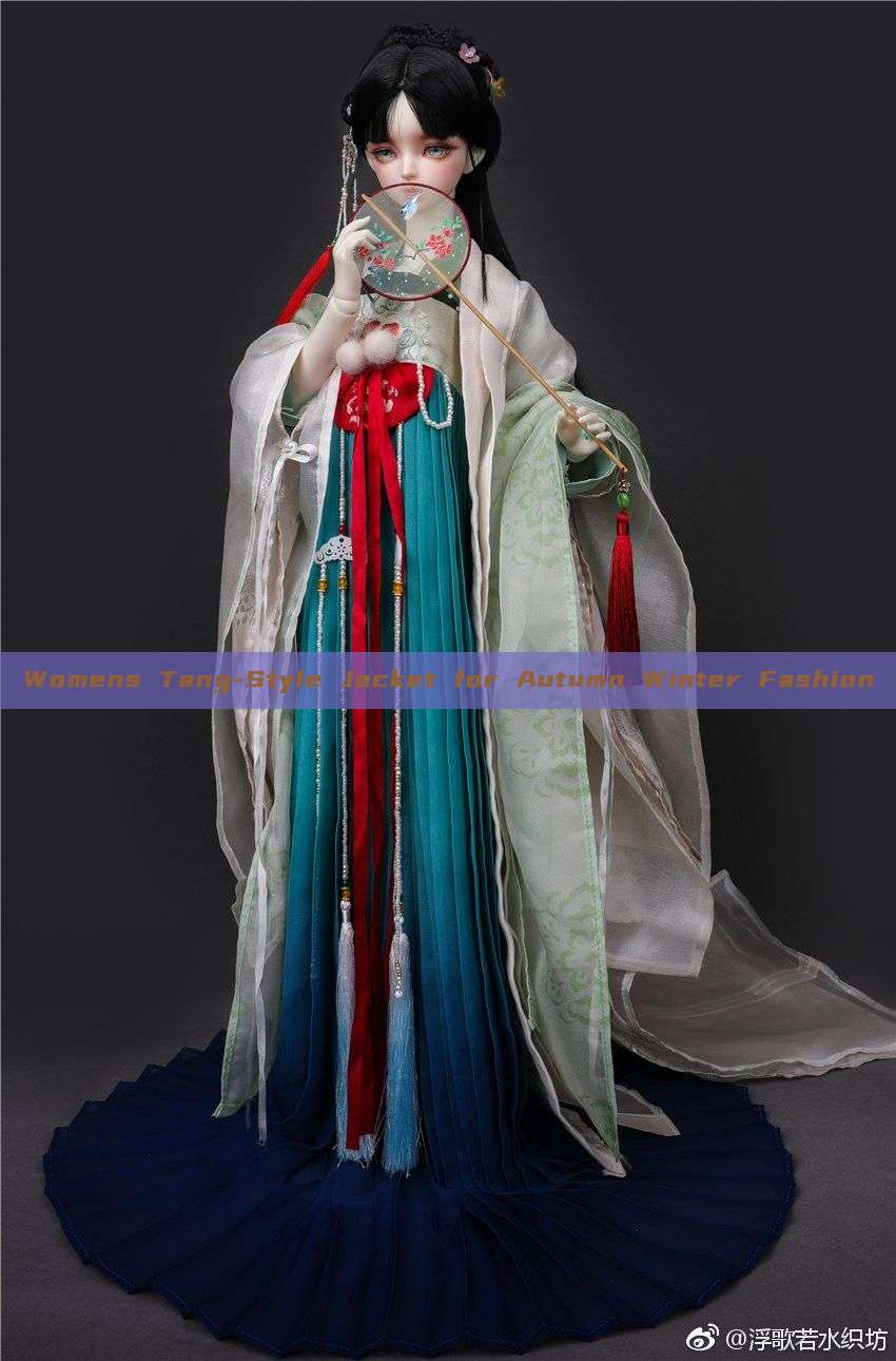Womens Tang-Style Jacket for Autumn Winter Fashion