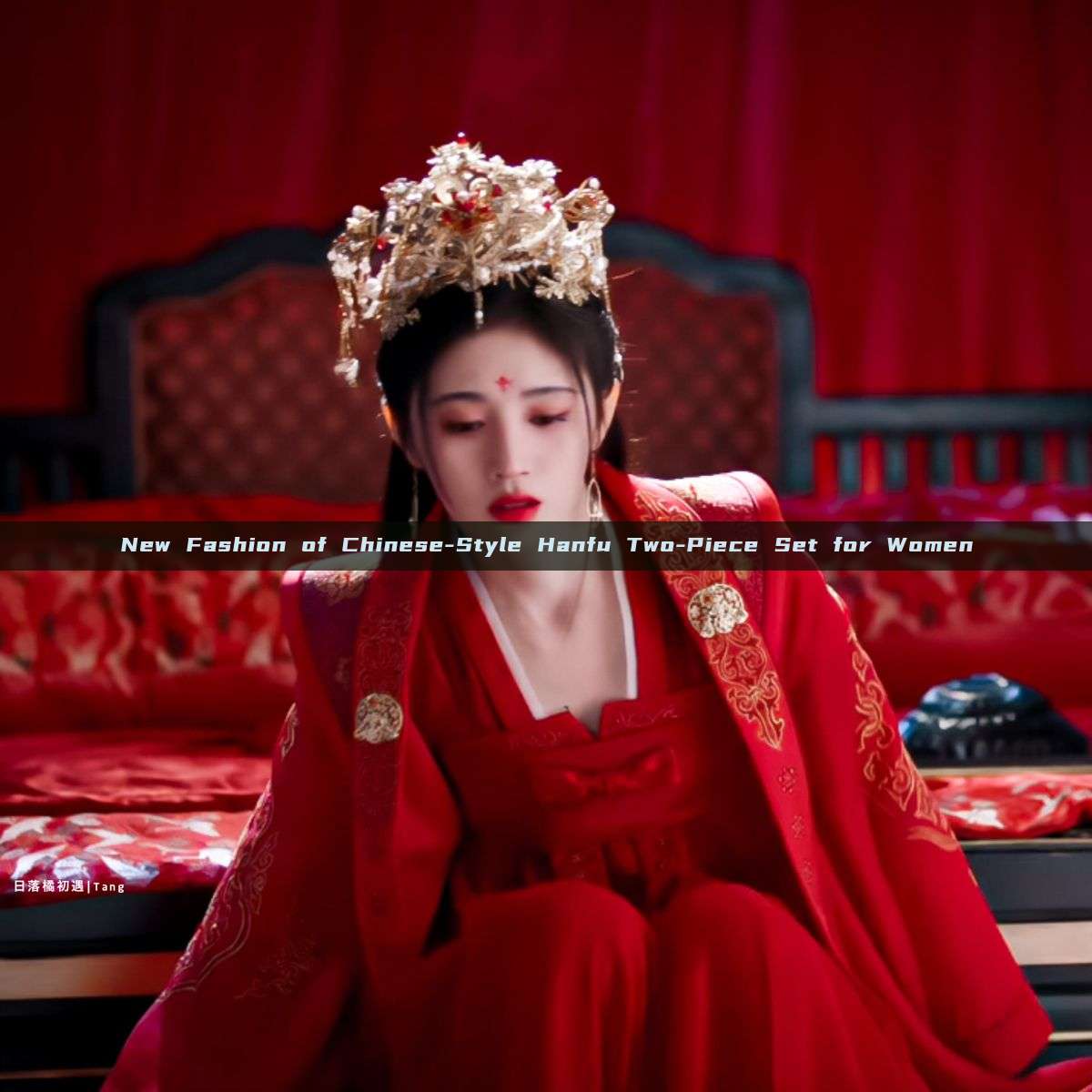 New Fashion of Chinese-Style Hanfu Two-Piece Set for Women