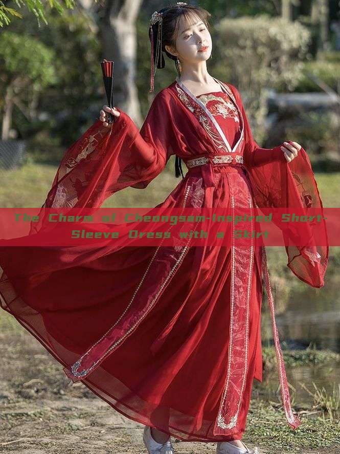The Charm of Cheongsam-Inspired Short-Sleeve Dress with a Skirt