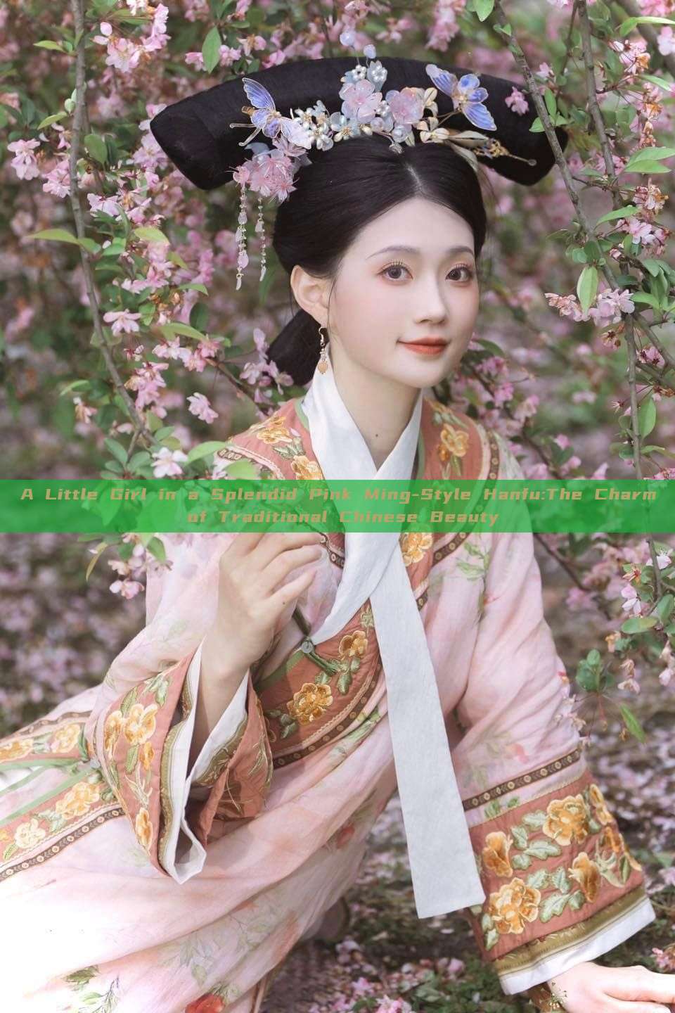 A Little Girl in a Splendid Pink Ming-Style Hanfu:The Charm of Traditional Chinese Beauty