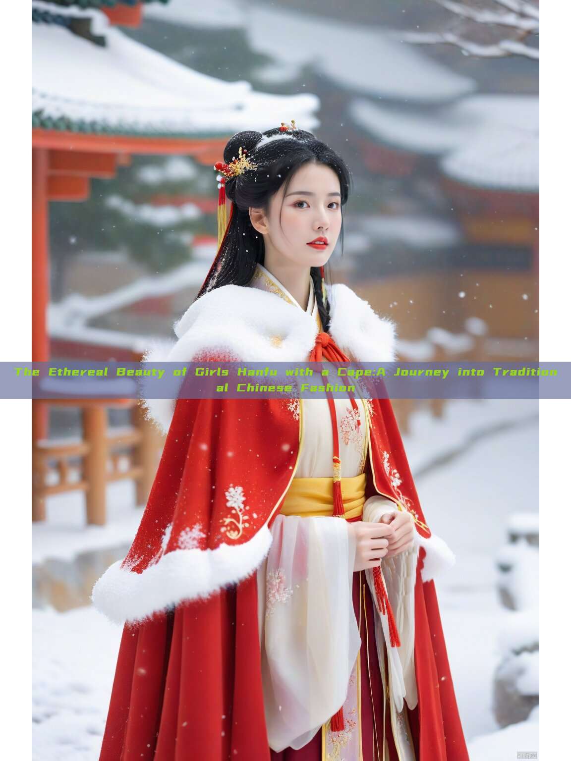 The Ethereal Beauty of Girls Hanfu with a Cape:A Journey into Traditional Chinese Fashion