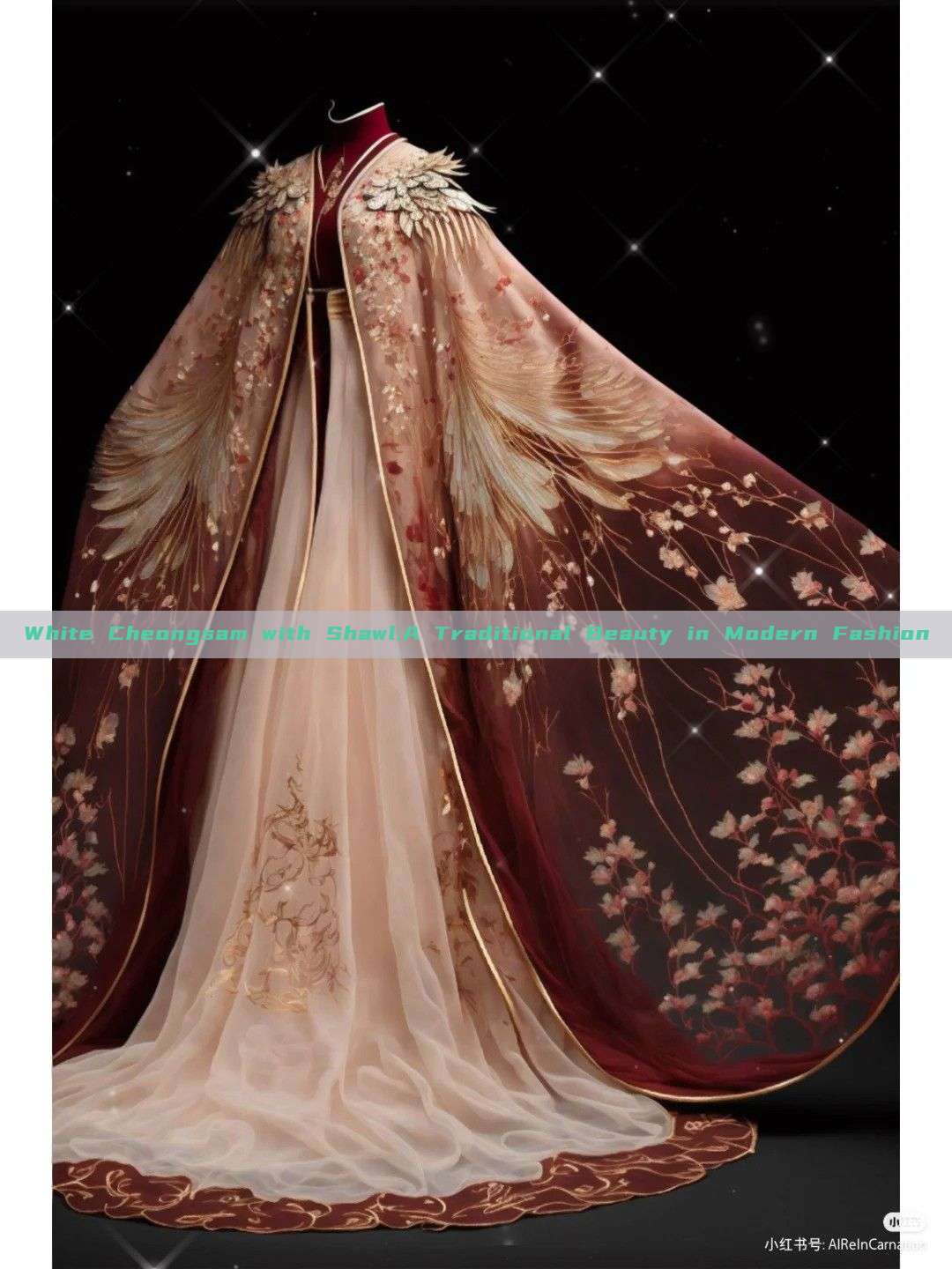 White Cheongsam with Shawl:A Traditional Beauty in Modern Fashion White Cheongsam with Shawl:A Traditional Beauty in Modern Fashion