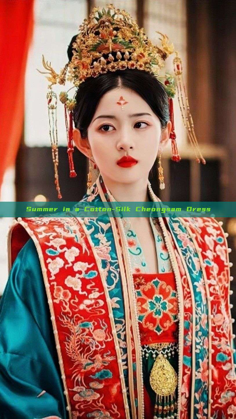 Summer in a Cotton-Silk Cheongsam Dress Summer in a Cotton-Silk Cheongsam Dress