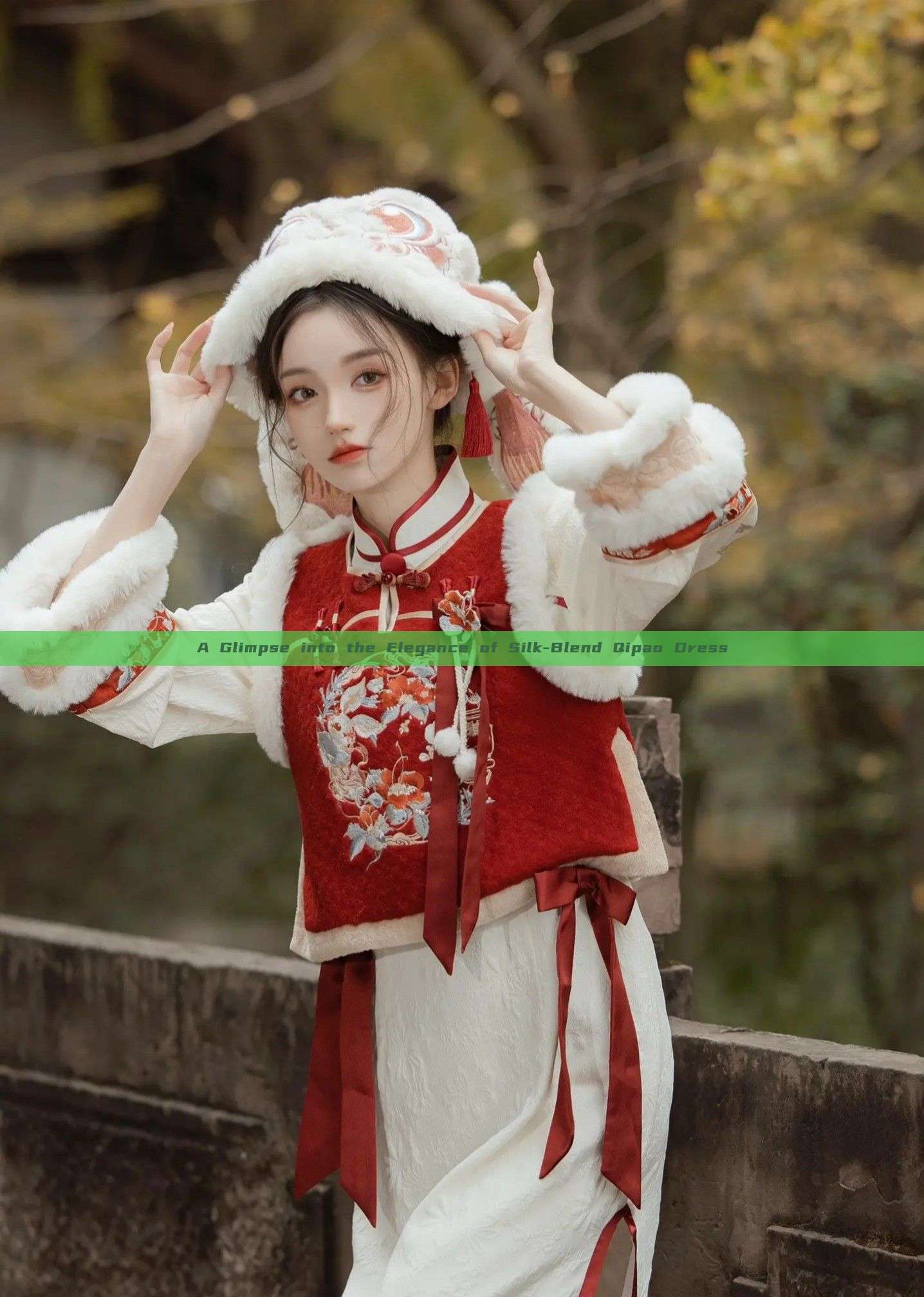 A Glimpse into the Elegance of Silk-Blend Qipao Dress A Glimpse into the Elegance of Silk-Blend Qipao Dress