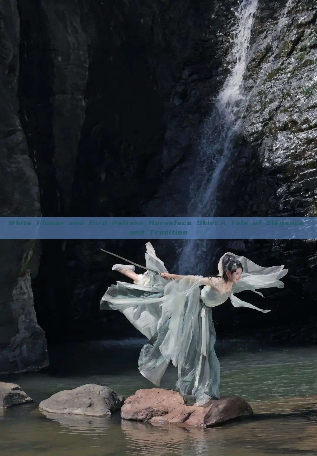 White Flower and Bird Pattern Horseface Skirt:A Tale of Elegance and Tradition White Flower and Bird Pattern Horseface Skirt:A Tale of Elegance and Tradition