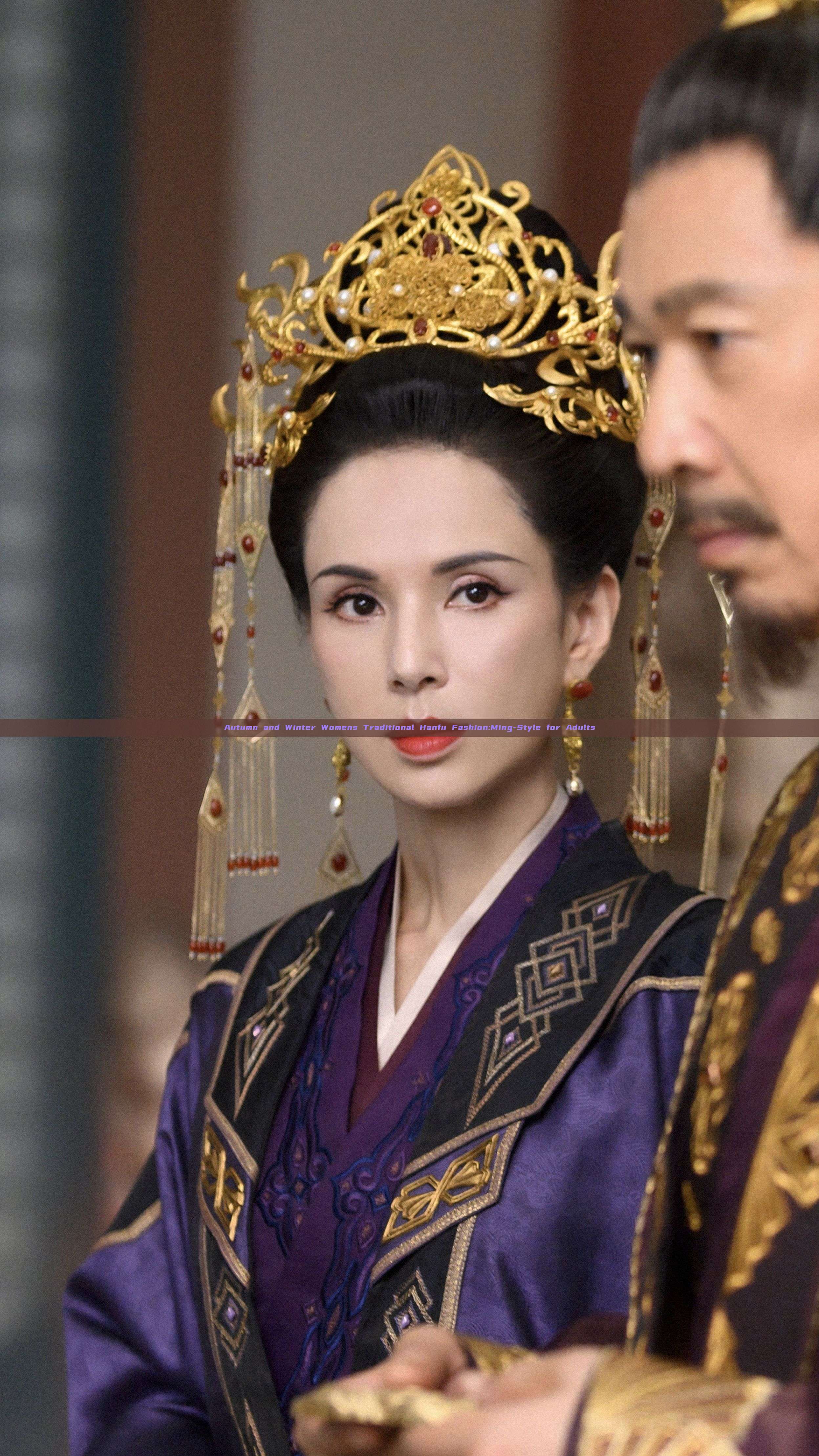 Autumn and Winter Womens Traditional Hanfu Fashion:Ming-Style for Adults Autumn and Winter Womens Traditional Hanfu Fashion:Ming-Style for Adults