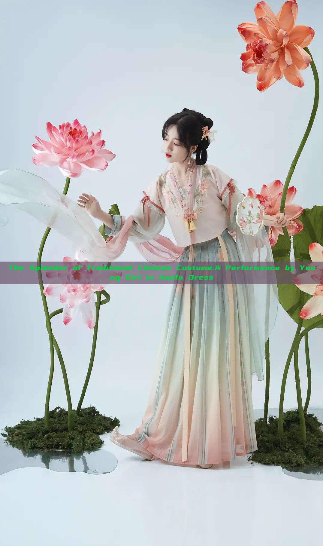 The Splendor of Traditional Chinese Costume:A Performance by Young Girl in Hanfu Dress The Splendor of Traditional Chinese Costume:A Performance by Young Girl in Hanfu Dress