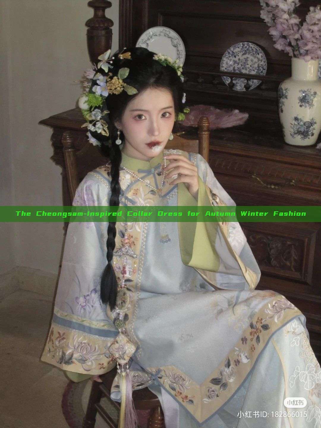 The Cheongsam-Inspired Collar Dress for Autumn Winter Fashion The Cheongsam-Inspired Collar Dress for Autumn Winter Fashion