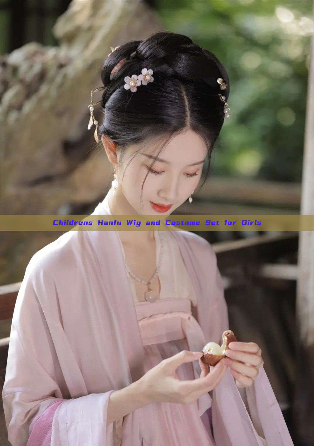 Childrens Hanfu Wig and Costume Set for Girls Childrens Hanfu Wig and Costume Set for Girls