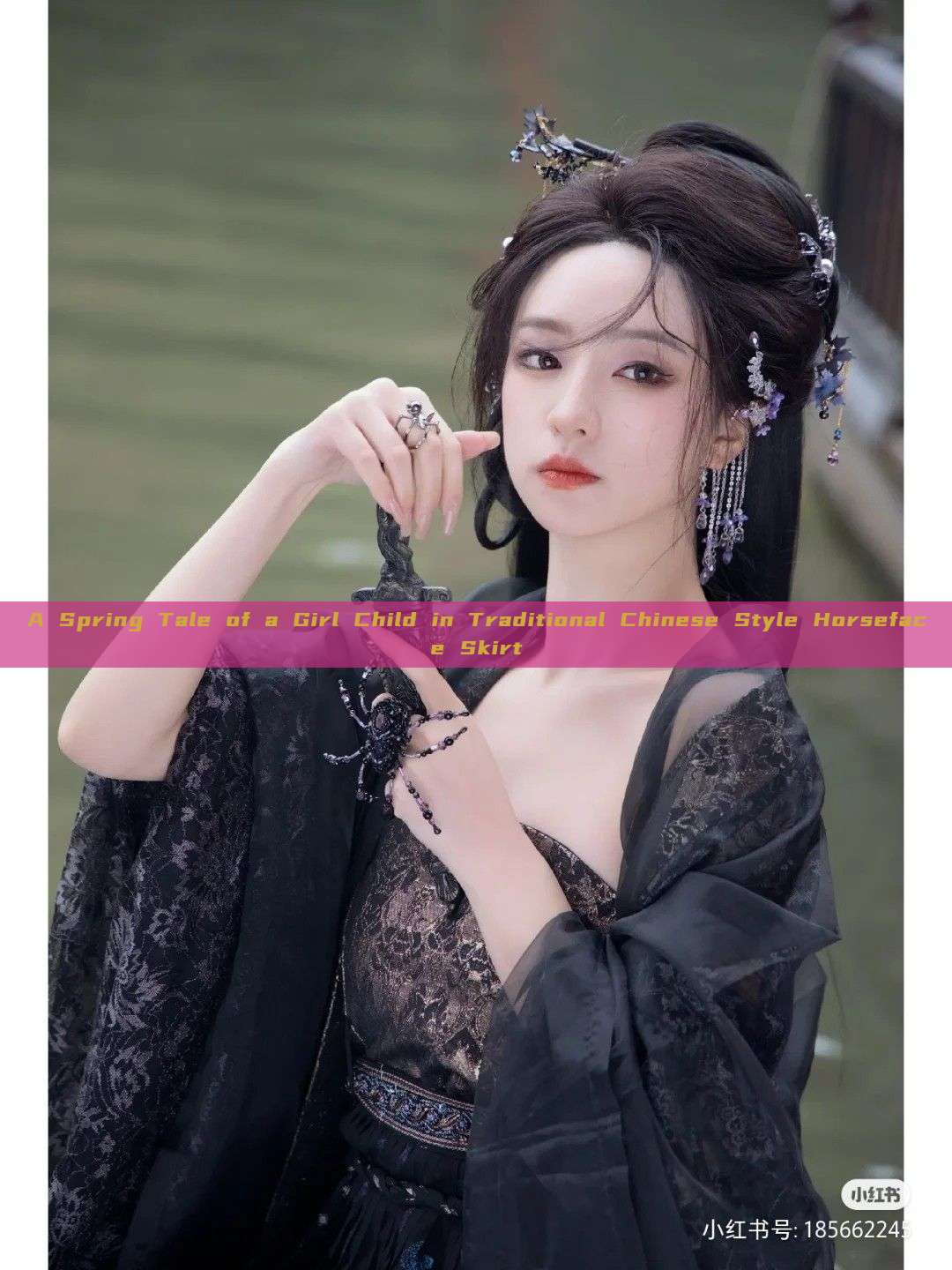 A Spring Tale of a Girl Child in Traditional Chinese Style Horseface Skirt