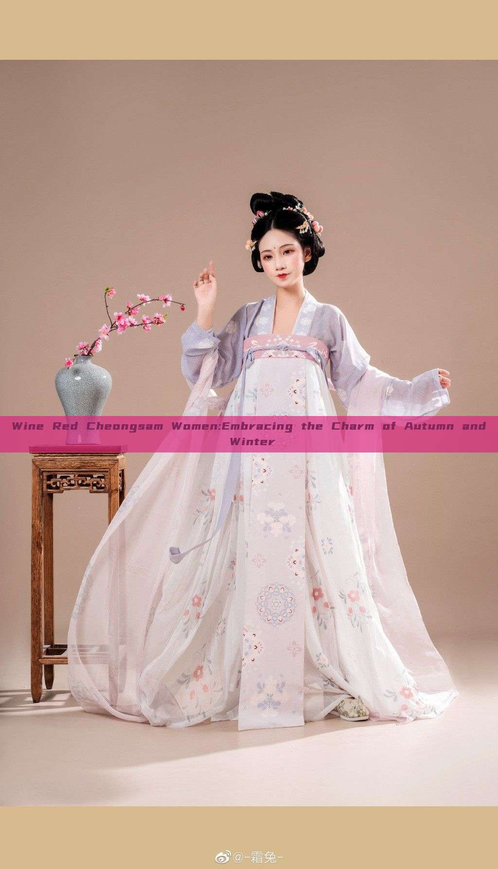 Wine Red Cheongsam Women:Embracing the Charm of Autumn and Winter