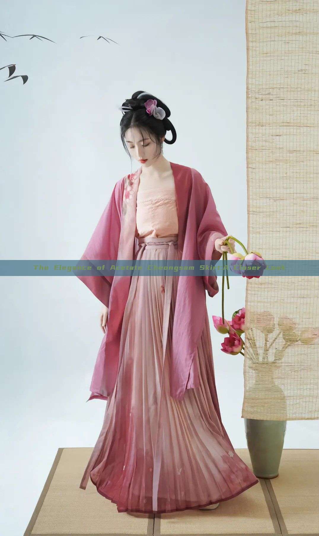 The Elegance of Acetate Cheongsam Skirt:A Closer Look